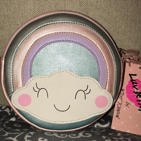 Betsey Johnson Rainbow Pastel Shimmer Bag- NWT!🌈 - Picture 2 of 7